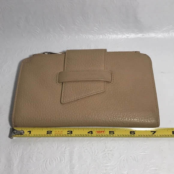 AllSaints Brand Ray Wallet Caramel Beige Clutch - Picture 8 of 10